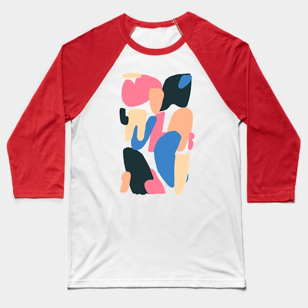 Abstraction #11 Baseball T-Shirt by juliealex